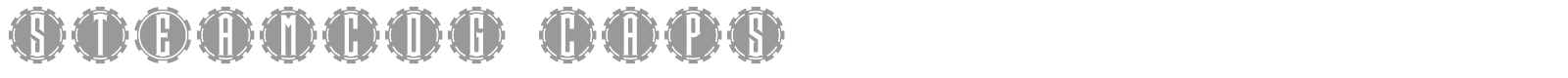 Steamcog Caps font preview